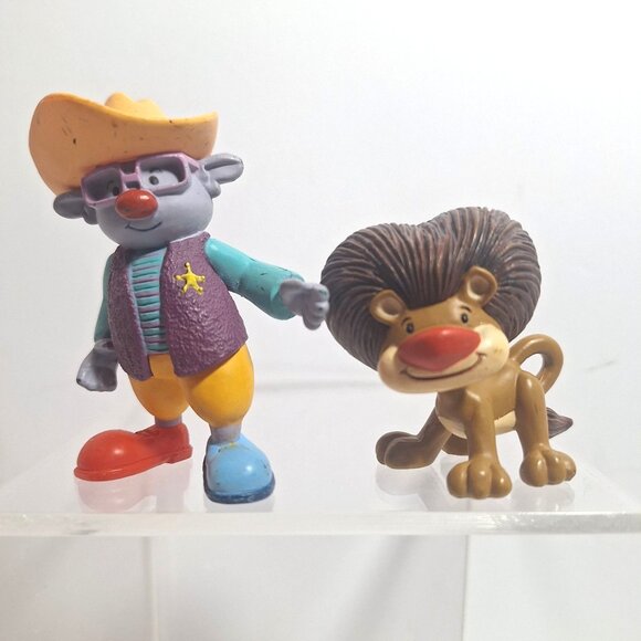 Disney Junior Other - JoJos Circus Goliath Lion Sheriff Cowboy PVC Clown Figures Vintage